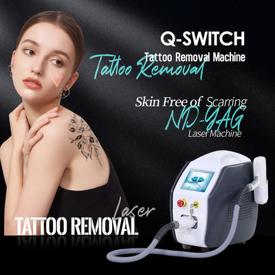 Медицинская высокопроизводительная Q-ключ ND: YAG Лазерная машина для удаления татуировок