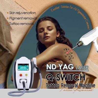 Q Switch ND YAG Лазерное устройство для удаления татуировок 3 типа